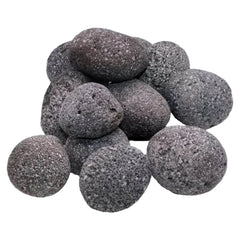 Warming Trends 1-2 Inch Gray and Black Lava Stone, 50 Pounds