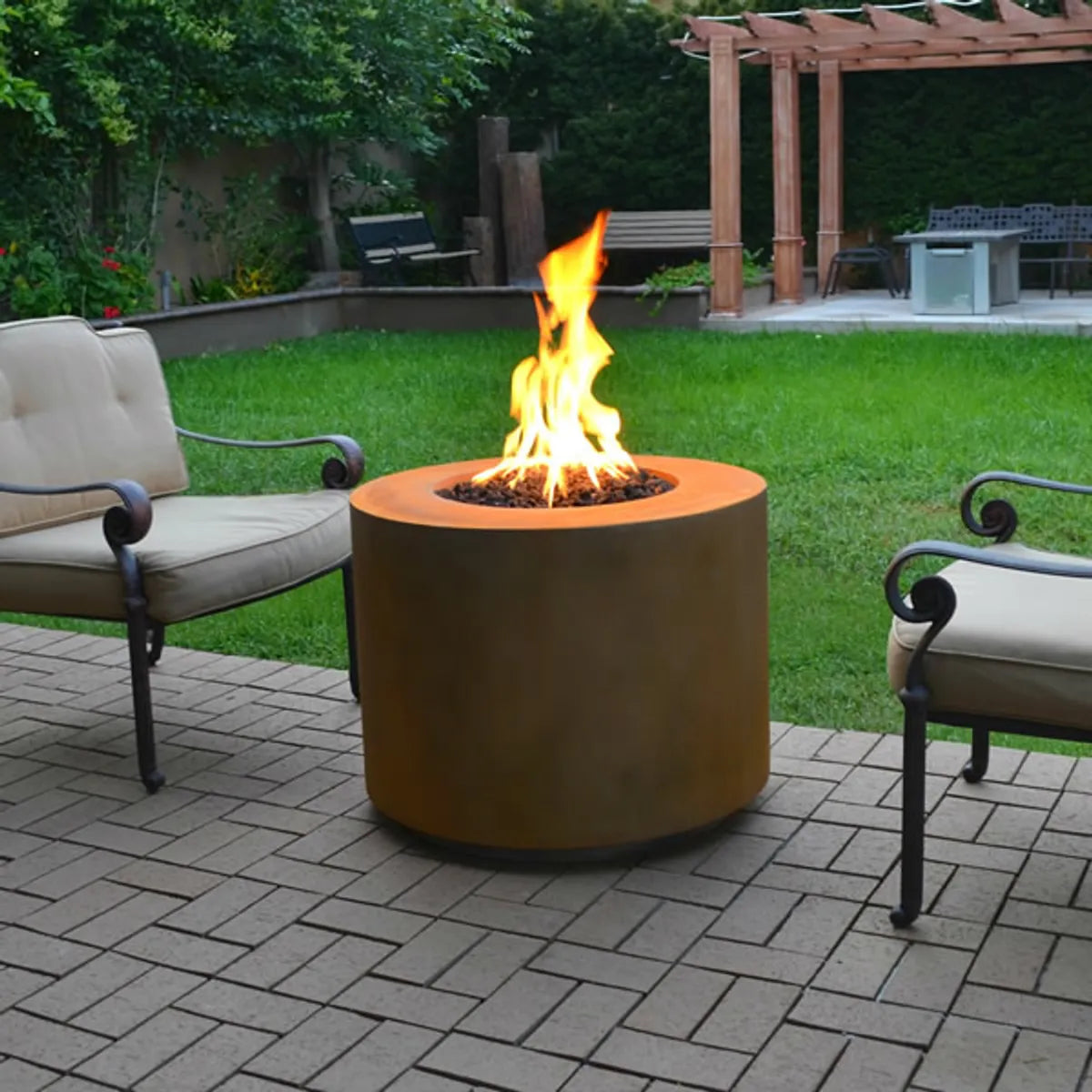 BEVERLY FIRE PIT Metal Powder Coat Natural Gas