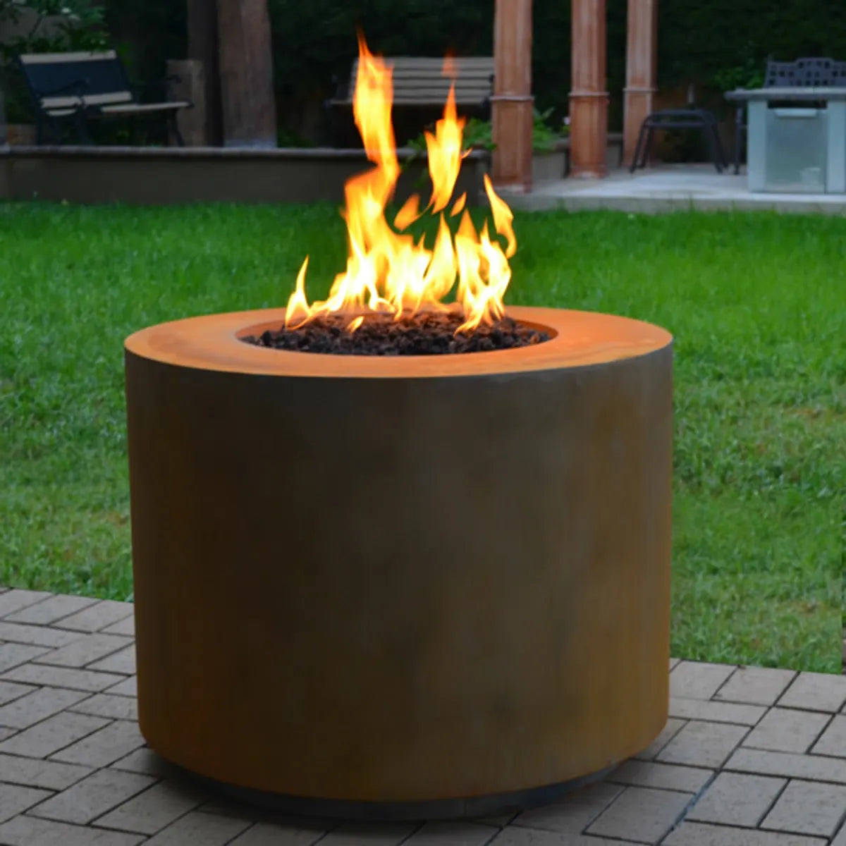 BEVERLY FIRE PIT Metal Powder Coat Natural Gas