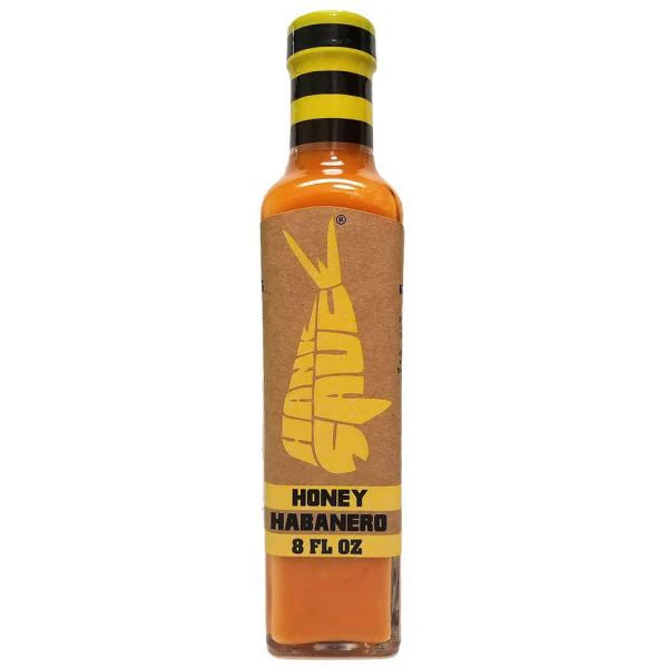 Honey Habanero Hot Sauce By Hank Sauce - Multipurpose Craft Hot Sauce - Gluten Free, Vegan - 8.5 Fl Oz (Pack of One)