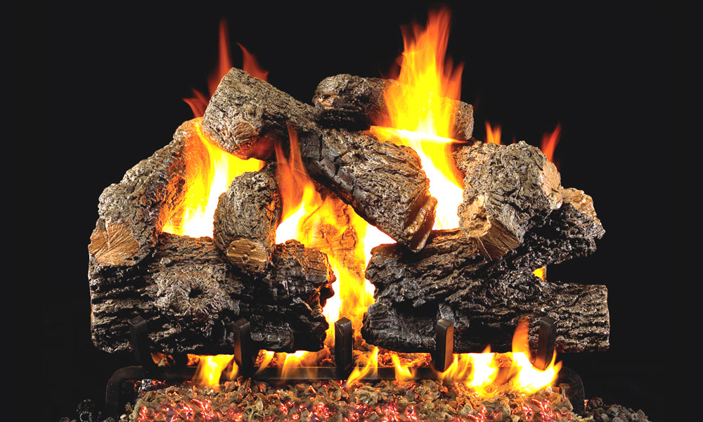 Charred Royal English Oak 30-inch Log set - CHB-30